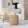 Round Upholstered Ottoman - HomePop - 2 of 4
