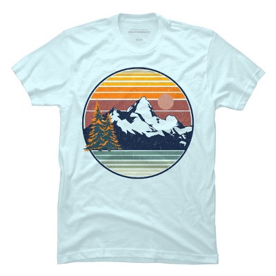 Men's Design By Humans Mountain View By pilipsjanuarius T-Shirt