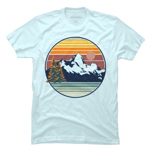 Men's Design By Humans Mountain View By pilipsjanuarius T-Shirt - 1 of 3