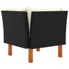 vidaXL Corner Sofa Black - 4 of 4