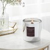 19.3oz Wooden Wick Jar Candle Black Violet and Oud - Threshold™ - 2 of 4