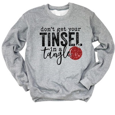 Simply Sage Market Women's Graphic Sweatshirt Tinsel In A Tangle Bulb