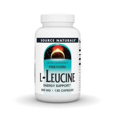 L-Leucine 500mg by Source Naturals, Inc.  -  120 Capsule
