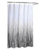 Grayscale Rain Shower Curtain Black/Gray - Moda at Home: Polyester Bathroom Accessory, Machine Washable - image 3 of 4