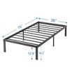 VECELO Bed Frames, Heavy Duty Metal Platform with Steel Slat - 3 of 4