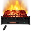 Gymax 26 Inche Infrared Quartz Electric Fireplace Log Heater with Realistic Pinewood Ember Bed Electric Fireplace Heater Insert - 2 of 4