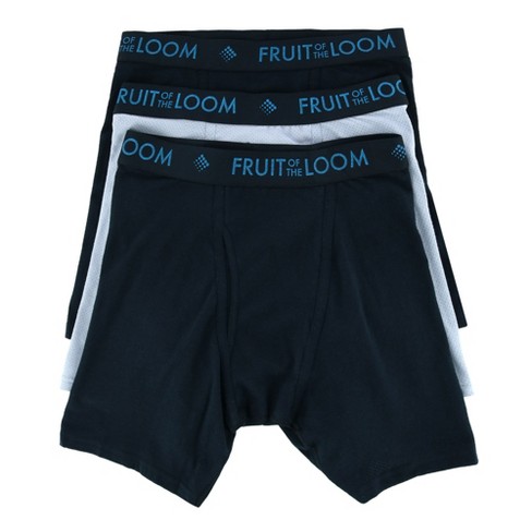 Fruit Of The Loom Men's Coolzone Boxer Brief Underwear (3 Pack), Medium,  Black Grey : Target