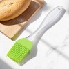 Unique Bargains Basting Brush 20g Small Crystal Handle Brush Color Block Dishwasher Safe Silicone PP 6.89"x1.26" 1Pcs - 2 of 4