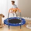 Infans 36" Foldable Kid Trampoline w/ 20 LED Lights Foam Handlebar Padded Safety Cover - 4 of 4