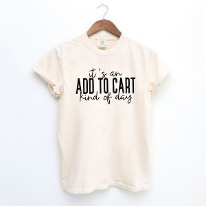Simply Sage Market Women's Add To Cart Kinda Day Short Sleeve Garment Dyed Tee - 1 of 4