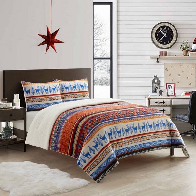 Nanshing 3pc Queen Noelle Comforter Set Red