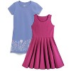 Mightly Toddler Fair Trade Organic Cotton Short Sleeve Dresses 2-pack - 2 of 3