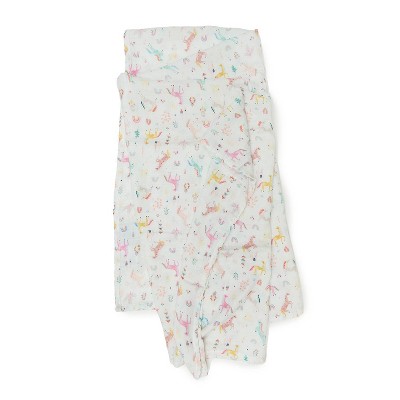 Loulou Lollipop Muslin Swaddle Blanket - Unicorn Dream