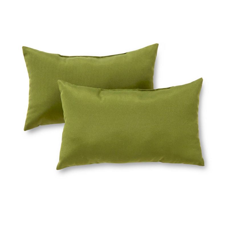 Kensington Garden 2pc 19"x12" Rectangular Outdoor Lumbar Pillows, 1 of 7