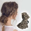 Unique Bargains Elegant Leopard Print Fashion Bow Hair Clips Yellow Brown 1 Pc - 2 of 4