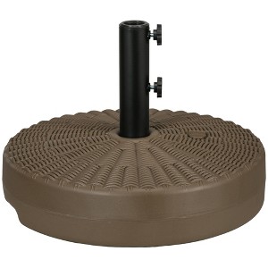 Gsluuk Outsunny 64 lbs. Fillable Umbrella Base with Steel Umbrella Holder - 1 of 1