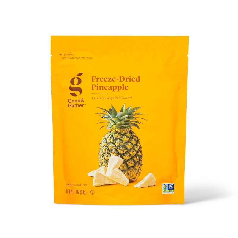 Freeze Dried Pineapple - 1oz - Good &#38; Gather&#8482;, 1 of 4