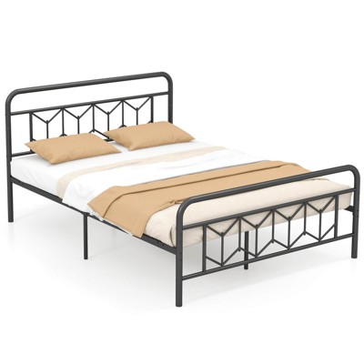 Infans Queen Size Bed Frame Mattress Foundation w/ Headboard 12.5" Under-bed Storage