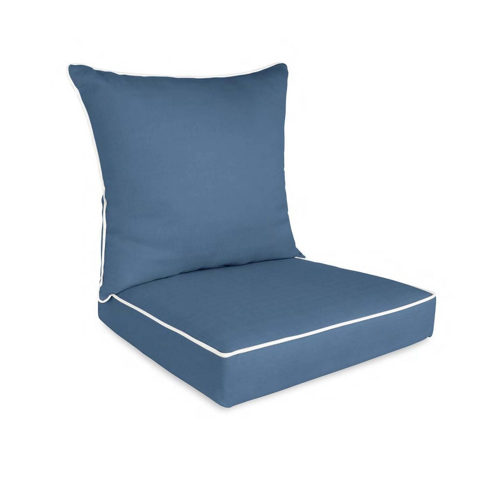 Photos - Pillow Home Fashions International 2pc O'Linen Deep Seat Outdoor Cushion Set Capt