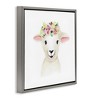 Stupell Industries Baby Lamb Sheep Flower Crown, 25" x 25" - 3 of 4