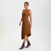 Women's Asymmetrical Knit Midi Sheath Dress - A New Day™ Brown - 3 of 4
