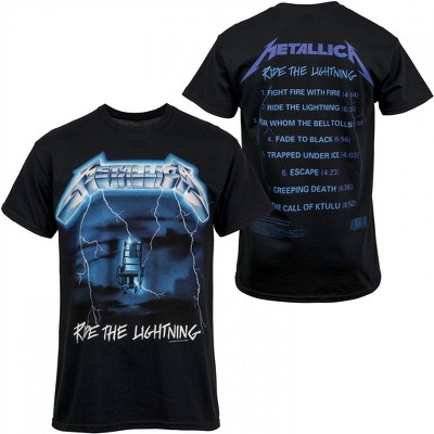 Mens Metallica Ride The Lightning Album T-Shirt