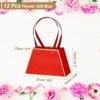 Unique Bargains Wedding Party Paper Flower Gift Bag with Handle 12 Pcs - 2 of 4
