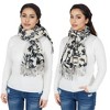 Anna-Kaci Women's Floral Print Winter Scarf Soft Cashmere Feel Fringe Shawl Wrap Scarves for Evening Dress - 4 of 4