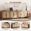 Bestier 70''TV Stand with 4-Door Storage For TVs up to 75 inches., Reeded Sideboard Buffet with Cord Management,Practical Console in The Entryway - 3 of 4