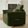 KWPZQEB Teddy Fabric Sofa Set, Large Loveseat Sofa, Cushioned Sofa with Hight Back, Armrests & Pillow, Futon Sofa, Modern Sofa for Living Room - 4 of 4