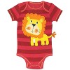 Funstuff Baby Boys 5 Pack Costume Short Sleeve Bodysuit Animal Theme  - 3 of 4