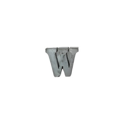 Slickblue Zinc Alphabet Letters, Individual A-Z & "&" Symbol, Wall Letters, Modern, Silver, 2.5"x2" Each