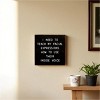 Slickblue Funny Facial Expression Wood Sign – Inside Voice Quote – 7x7 Rustic Wall Decor, Color Options - 2 of 3