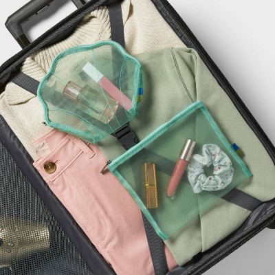 2pk Mesh Shell Pouch Packing Bag - Open Story™ Green