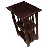 2-shelf End Table Wood Espresso - Alaterre Furniture - 2 of 4