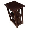 2-shelf End Table Wood Espresso - Alaterre Furniture - image 2 of 4