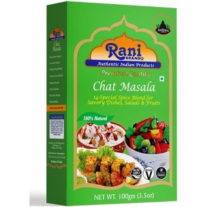 Chat Masala, Indian 14-Spice Seasoning Salt - 3.5oz (100g) - Rani Brand Authentic Indian Products - 1 of 4