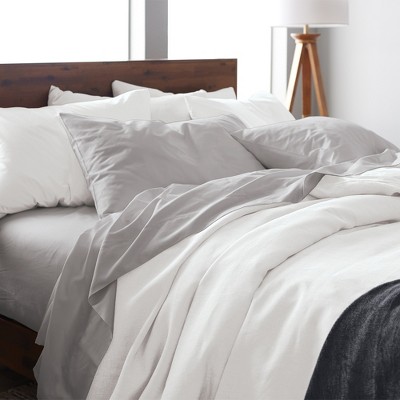 Silver Bamboo Cotton Deep-Pocket Full Sheet Set