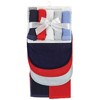 Hudson Baby Infant Boy Rayon from Bamboo Bib, Burp Cloth and Washcloth 10Pk, Red Blue, One Size - 2 of 4