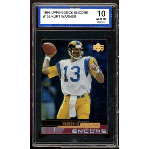 Kurt Warner Rookie Card 1999 Upper Deck Encore #139 ISA 10 GEM MT - 1 of 2