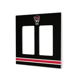 NCAA ACC Universities Stripe Hidden-Screw Light Switch Plate for Double Rocker - 1 of 4