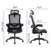 Whizmax Office Chair Desk Chair -Backrest Computer Chair with Adjustable Lumbar Support/Headrest/Armrest/Wheels-Black - 2 of 4