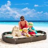 Dexmalle Kids Outdoor Sandbox with Cover Garden Bed - 3 of 4