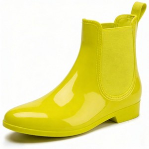 靴 yello baisen short boots Women's Short Rain Boots Elastic Yellow Ankle Chelsea Booties : Target