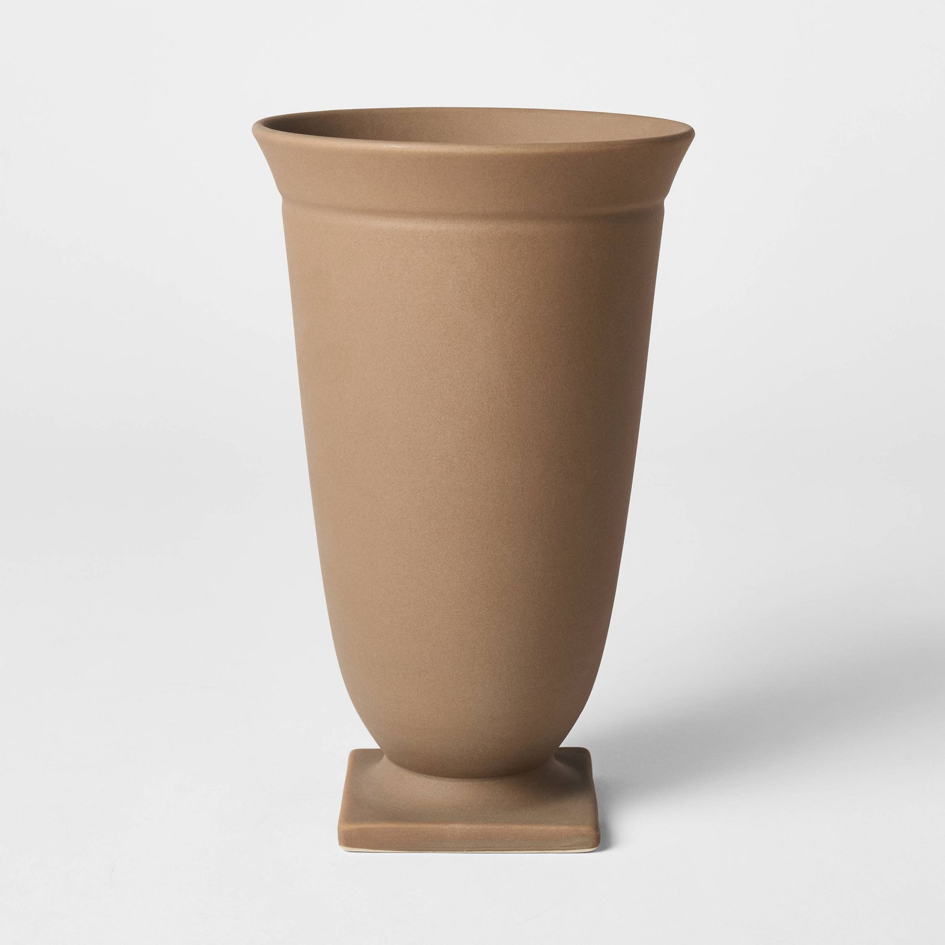 Raw Ceramic Pedestal Vase - Threshold™ designed with Studio McGee