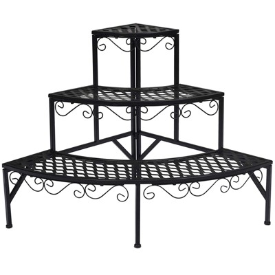 Tangkula 6 Tier Vertical Metal Corner Plant Stand Flower Pots Display Rack  Storage Shelf Decorative Planter For Garden : Target