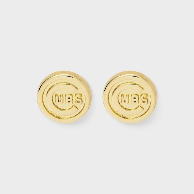 Bijoux Sport by Luv Aj MLB Gold Logo Stud Earrings