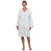 Alpine Swiss Stacy Women Hooded Bathrobe Cotton Terry Cloth Robe for Women Super Absorbent Quick Drying Luxury Hotel Spa Robe - 3 of 4
