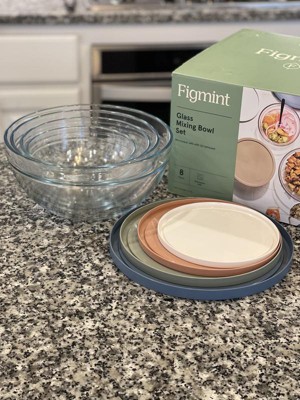 4qt Glass Mixing Bowl With Lid Clear - Figmint™ : Target
