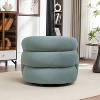 SEYNAR Modern Glam Velvet 360 Degree Swivel Accent Armchair with Tufted Back - 4 of 4